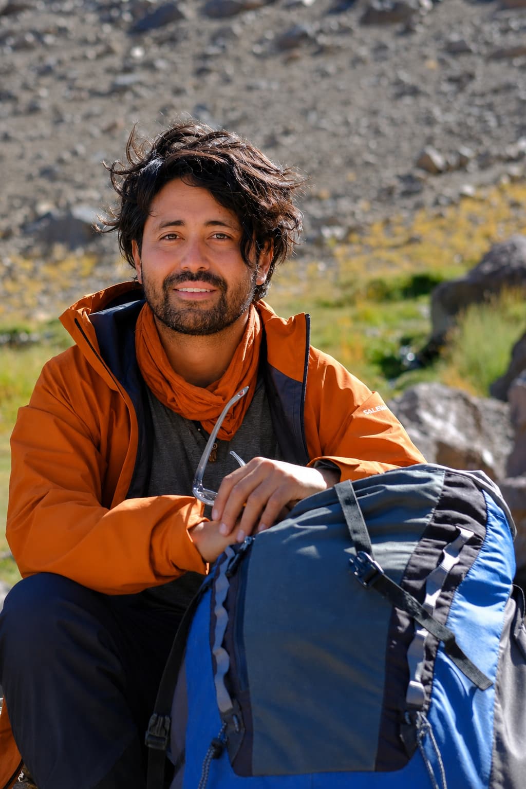 Rodrigo Letelier en la cordillera